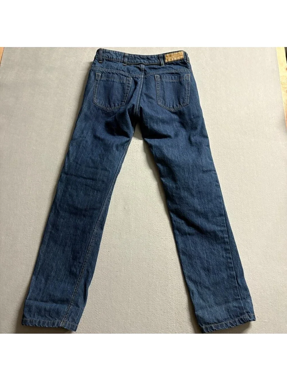 Iron Workers Kevlar Reinforced Motorcycle Jeans Mens Size 8 Blue Denim Riding